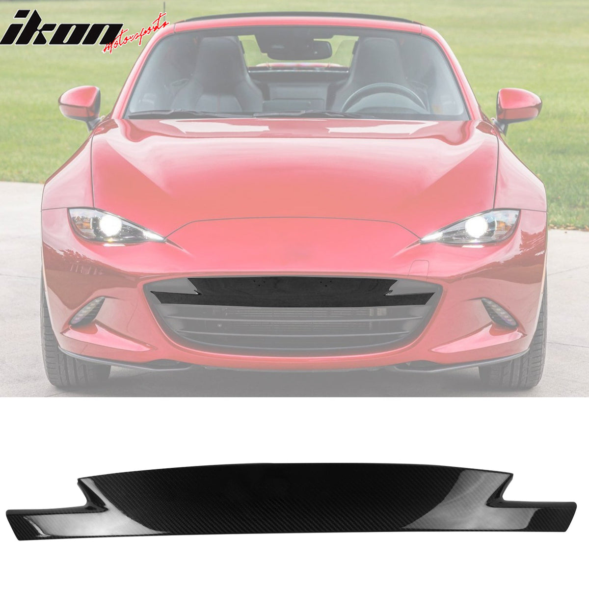 Front Bumper Grille Trim for Mazda MX-5 Miata 2016-2026 Carbon Fiber CF
