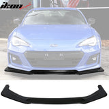 2017-2020 Subaru BRZ IKON V6 Style Unpainted Black Front Bumper Lip PU