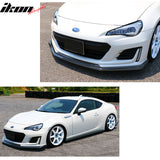 2017-2020 Subaru BRZ CS Style Unpainted Black Front Bumper Lip PU