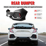 2017-2021 Honda Civic Hatchback Type R Rear Bumper Cover Garnish PP