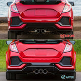2017-2021 Honda Civic Hatchback Type R Rear Bumper Cover Garnish PP