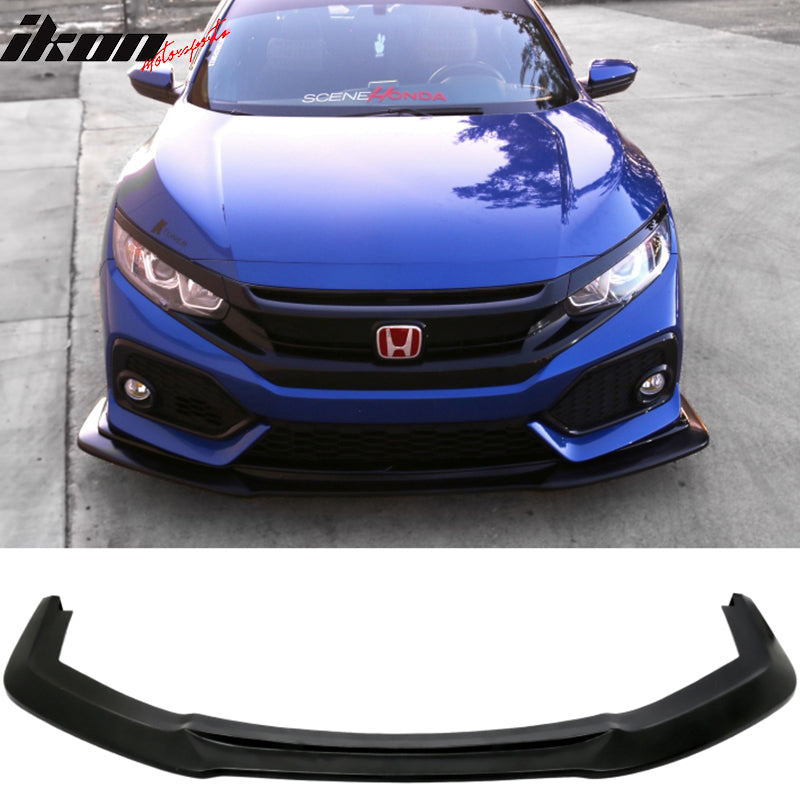 2017-2021 Honda Civic Hatchback 4Dr Sport GT Style Front Bumper Lip PU