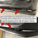 2017-2021 Honda Civic Hatchback 4Dr Sport GT Style Front Bumper Lip PU