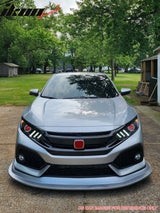 2017-2021 Honda Civic Si & Hatchback MDA Style Front Bumper Lip Kit PU