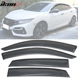 2017-2021 Honda Civic 10th Gen X HB5 Smoke/Tinted Window Visor Acrylic