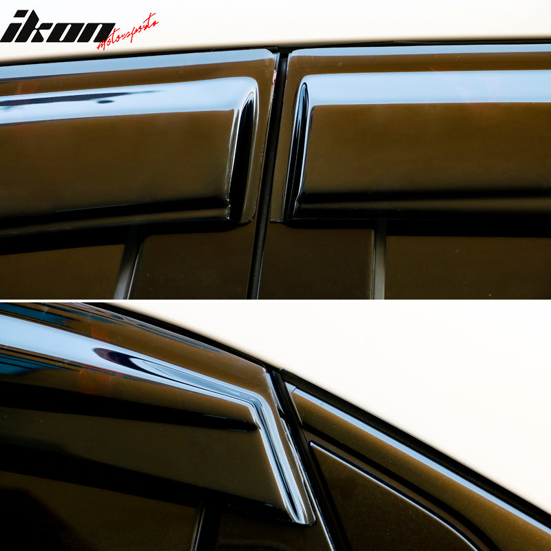 2017-2021 Honda Civic 10th Gen X HB5 Smoke/Tinted Window Visor Acrylic