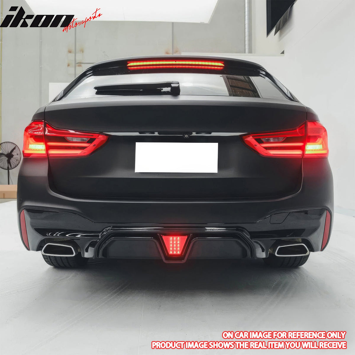 2017-2023 BMW G30 5 Series CF Print M5 CS Style Rear Diffuser w/ LED