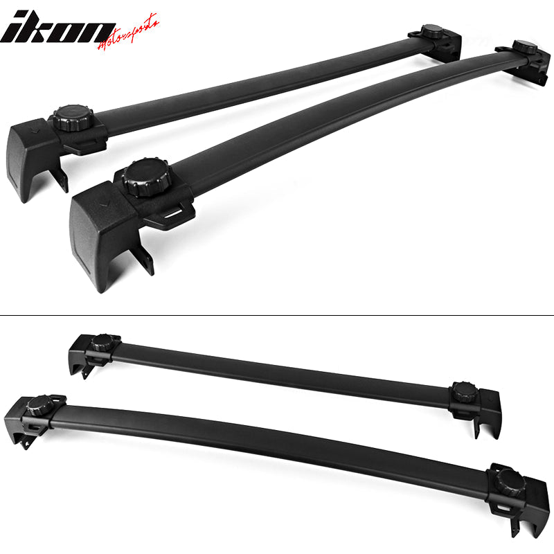 2017-2023 Jeep Compass OE Style Black Roof Rack Cross Bar Aluminum