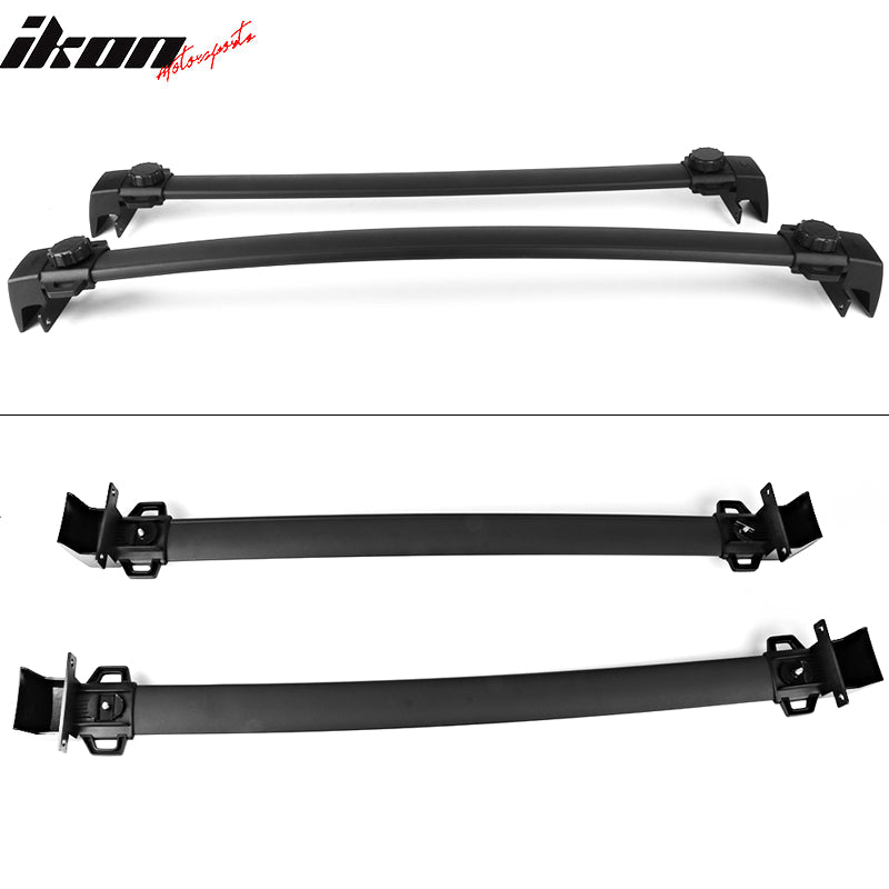 2017-2023 Jeep Compass OE Style Black Roof Rack Cross Bar Aluminum