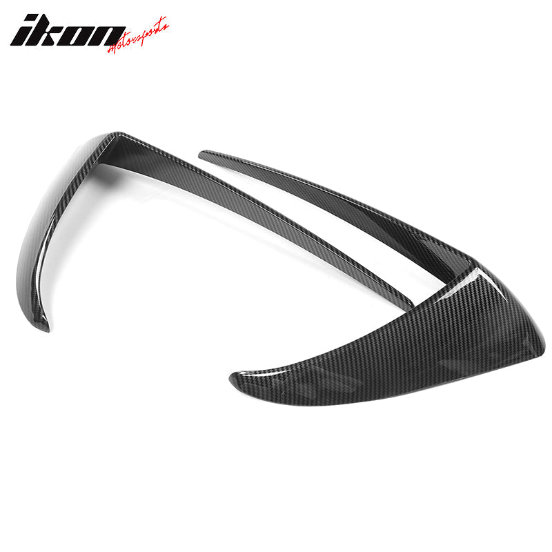 2017-2023 Tesla Model 3 Carbon Fiber Print IKON Style Fog Light Trims