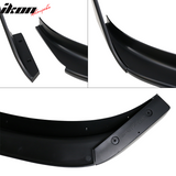 2017-2023 Tesla Model 3 V Style Matte Black Front Bumper Lip 5PC PP