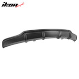 2017-2023 Tesla Model 3 V Style Rear Diffuser Painted Matte Black ABS