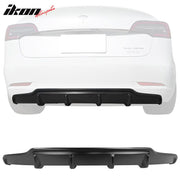 2017-2023 Tesla Model 3 V Style Unpainted Rear Bumper Lip Diffuser ABS