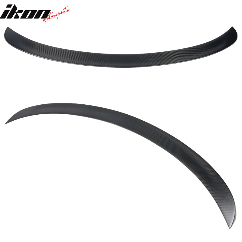 2017-2023 Tesla Model 3 IKON Style Matte Carbon Fiber Rear Spoiler