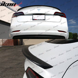 2017-2023 Tesla Model 3 IKON Style Matte Carbon Fiber Rear Spoiler