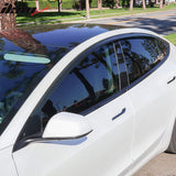 2017-2024 Tesla Model 3 Smoke Acrylic Window Visors Deflectors 4PCS