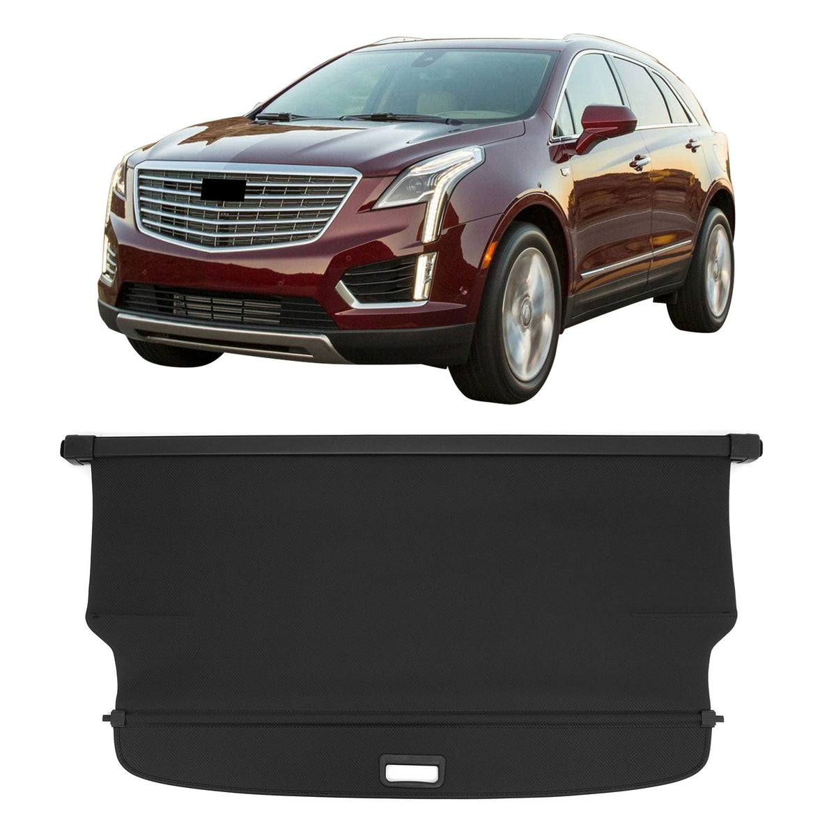 Cargo Cover for Cadillac XT5 2017-2026 Retractable Carbon Fiber Texture