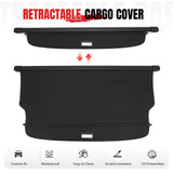 Cargo Cover + 3D Trunk Mat for Cadillac XT5 2017-2026 Carbon Fiber Texture