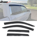 2017-2026 Honda Ridgeline Window Visors Smoke Acrylic Rain Sun Vent Deflectors Side Door Guard 4PCS Set