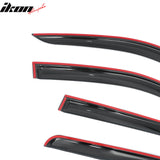 2017-2026 Honda Ridgeline Window Visors Smoke Acrylic Rain Sun Vent Deflectors Side Door Guard 4PCS Set