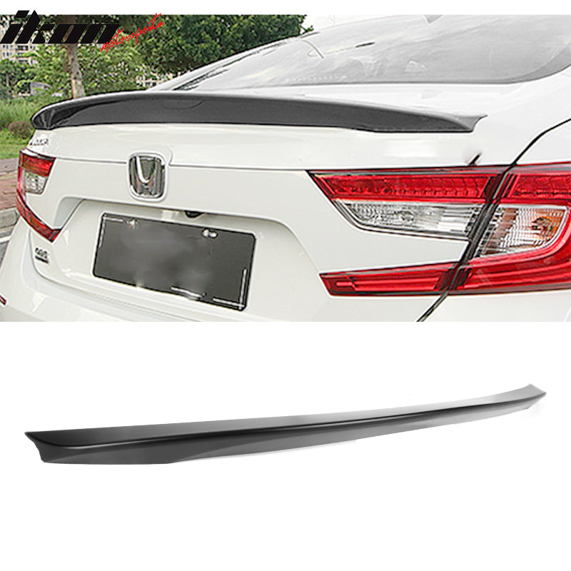 Rear Spoiler Wing for Honda Accord 2018-2022 V3 Style Gloss Black ABS