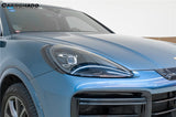 2018-2023 Porsche 9Y0.1 Cayenne S    E-Hybrid    Turbo MSY Style Dry Carbon Fiber Headlight Eyelid Eyebrow Cover