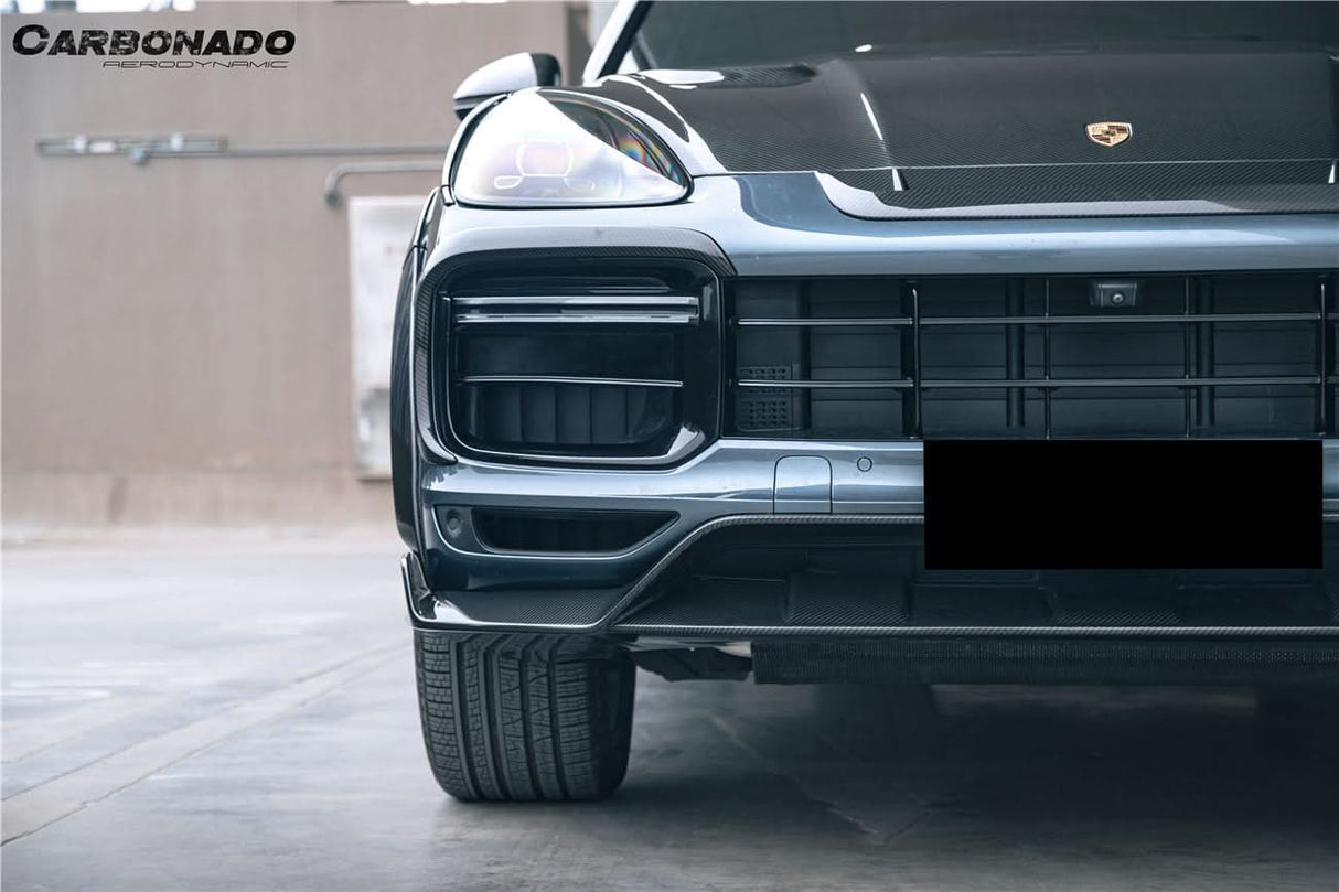 2018-2023 Porsche 9Y0 Cayenne Turbo MSY Style Dry Carbon Fiber Front Lip