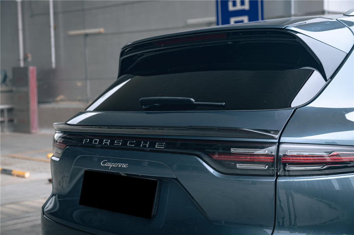 2018-2026 Porsche 9Y0 9Y3 Cayenne S E-Hybrid Turbo MSY Style Dry Carbon Fiber Trunk Spoiler