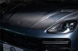 2018-2023 Porsche 9Y0 Cayenne S Coupe E-Hybrid Turbo TKT Style Dry Carbon Fiber Hood