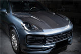 2018-2023 Porsche 9Y0 Cayenne S Coupe E-Hybrid Turbo TKT Style Dry Carbon Fiber Hood