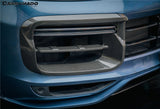 2018-2023 Porsche 9Y0.1 Cayenne Turbo TKT Style Dry Carbon Fiber Front Bumper Vent Cover