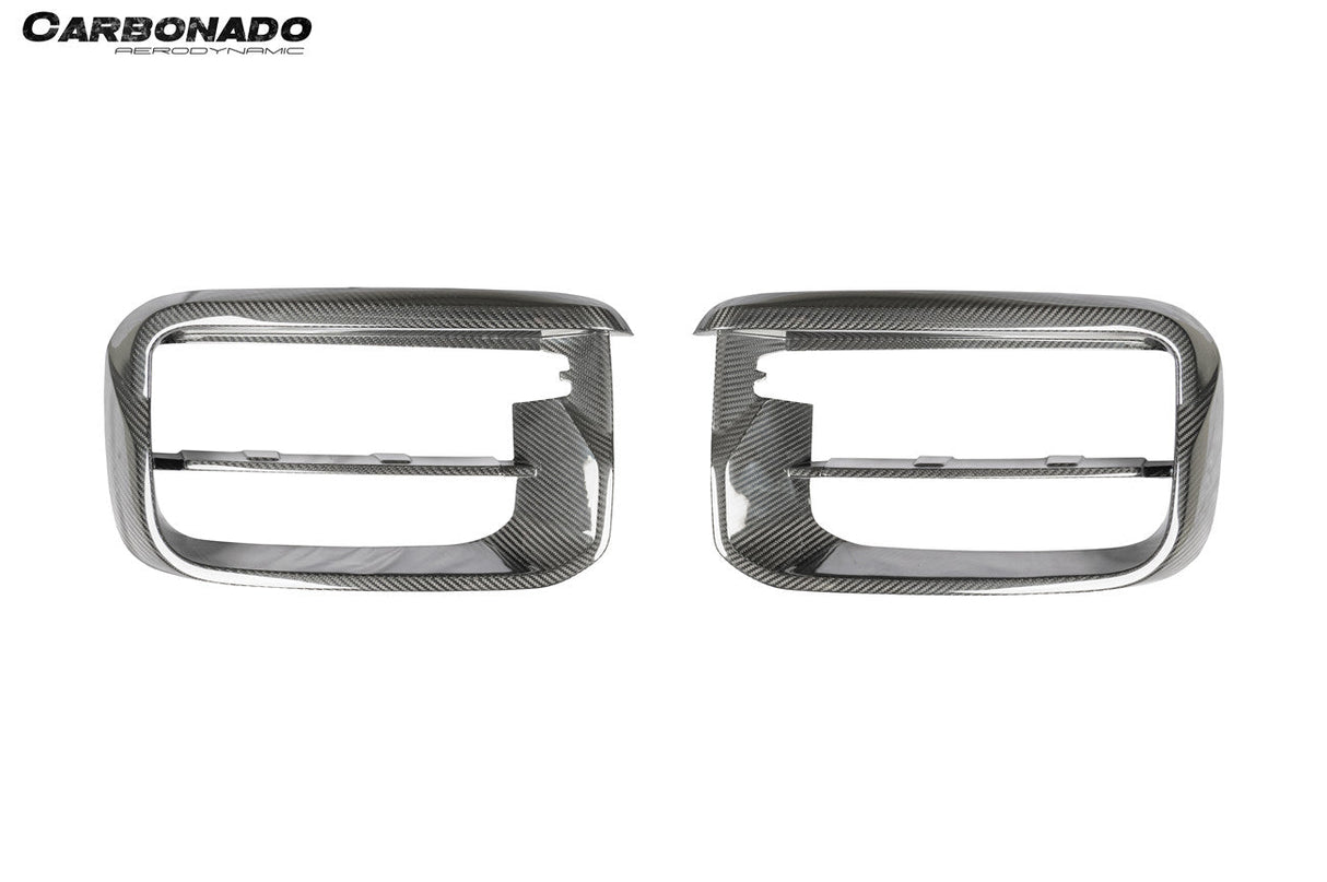 2018-2023 Porsche 9Y0.1 Cayenne Turbo TKT Style Dry Carbon Fiber Front Bumper Vent Cover