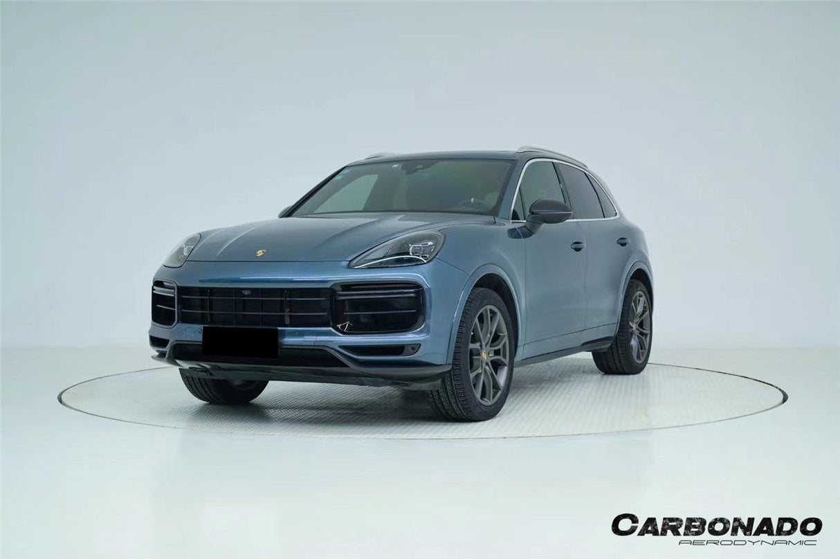 2018-2023 Porsche 9Y0 Cayenne Turbo Convert TurboGT-Style Dry Carbon Fiber Front Lip | Fits Turbo S E-Hybrid, Turbo