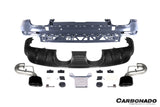 2018-2023 Porsche Cayenne 9Y0 9YA Convert 23TurboGT-Style Rear Bumper With Exhaust Adapter Pipe | Fits Cayenne, S, E-Hybrid, S E-Hybrid