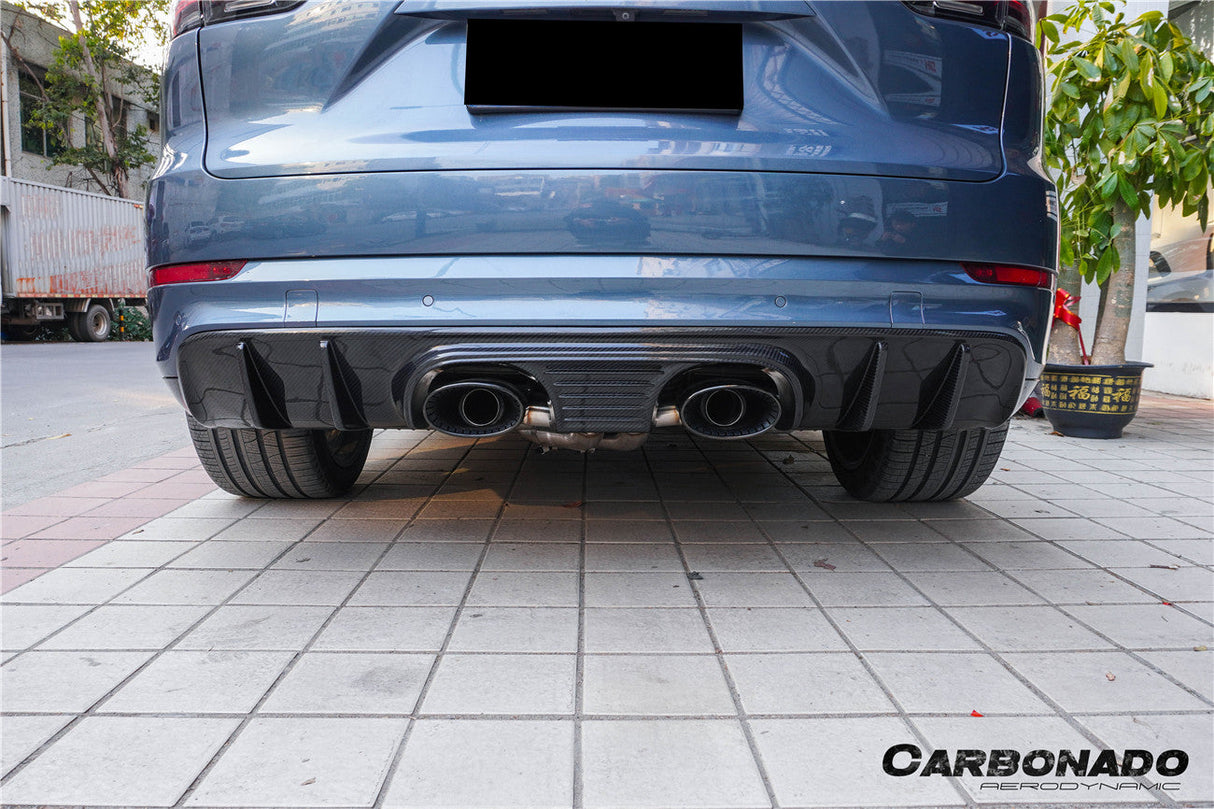2018-2023 Porsche Cayenne 9Y0 9YA Convert 23TurboGT-Style Rear Bumper With Exhaust Adapter Pipe | Fits Cayenne, S, E-Hybrid, S E-Hybrid