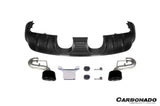 2018-2023 Porsche 9Y0 9YA Cayenne Turbo Convert TurboGT-Style Rear Diffuser With Exhaust Adapter Pipe | Fits Turbo S E-Hybrid, Turbo
