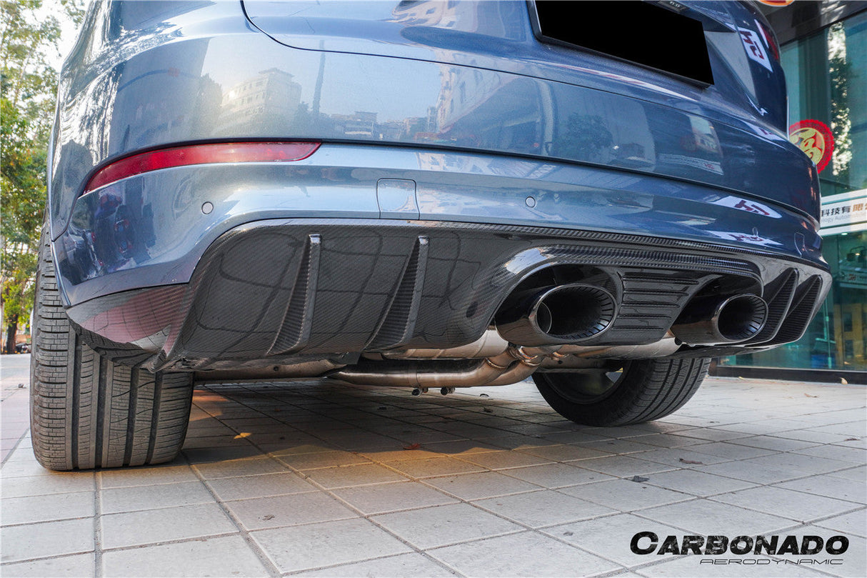 2018-2023 Porsche 9Y0 9YA Cayenne Turbo Convert TurboGT-Style Rear Diffuser With Exhaust Adapter Pipe | Fits Turbo S E-Hybrid, Turbo