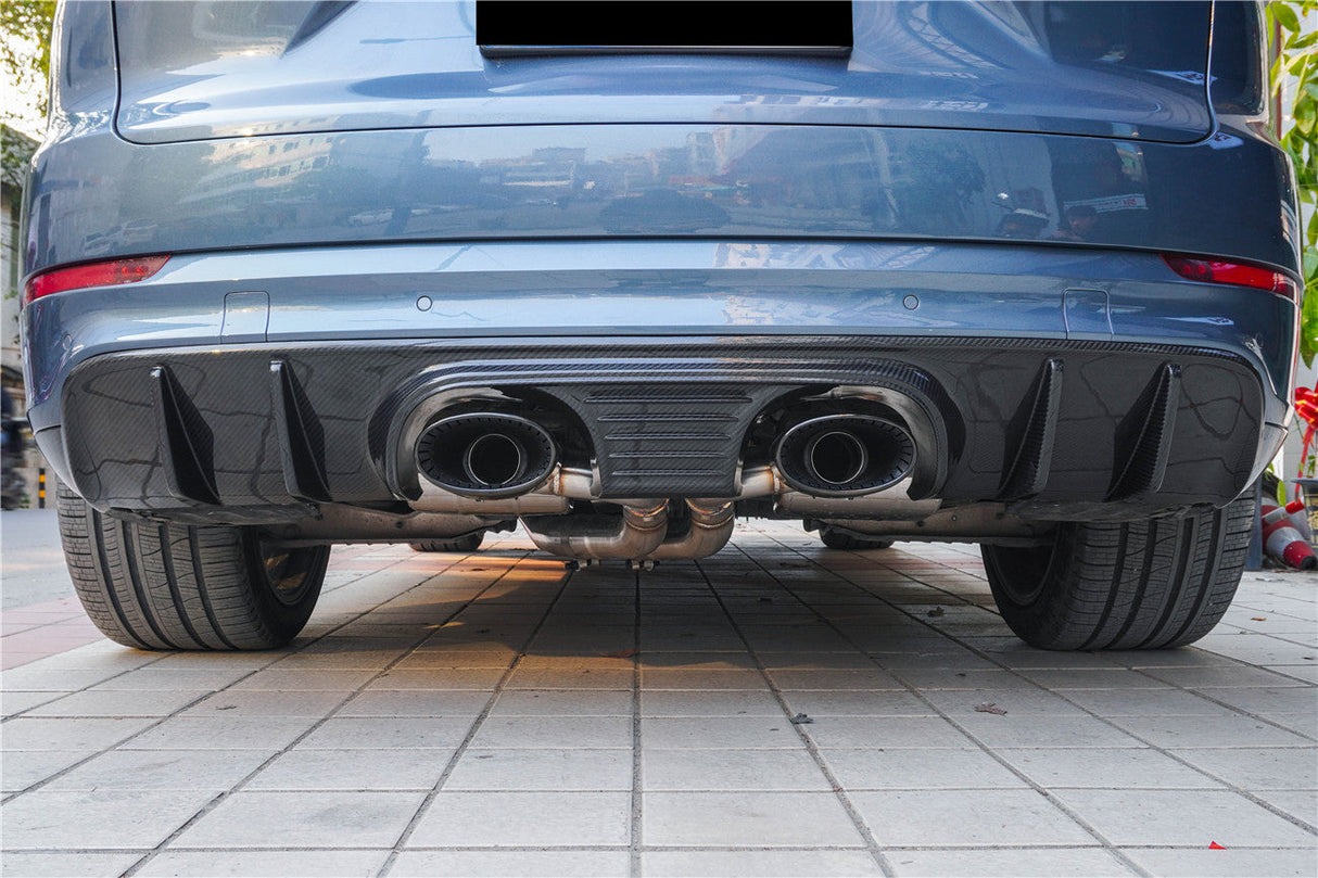 2018-2023 Porsche 9Y0 9YA Cayenne Turbo Convert TurboGT-Style Rear Diffuser With Exhaust Adapter Pipe | Fits Turbo S E-Hybrid, Turbo