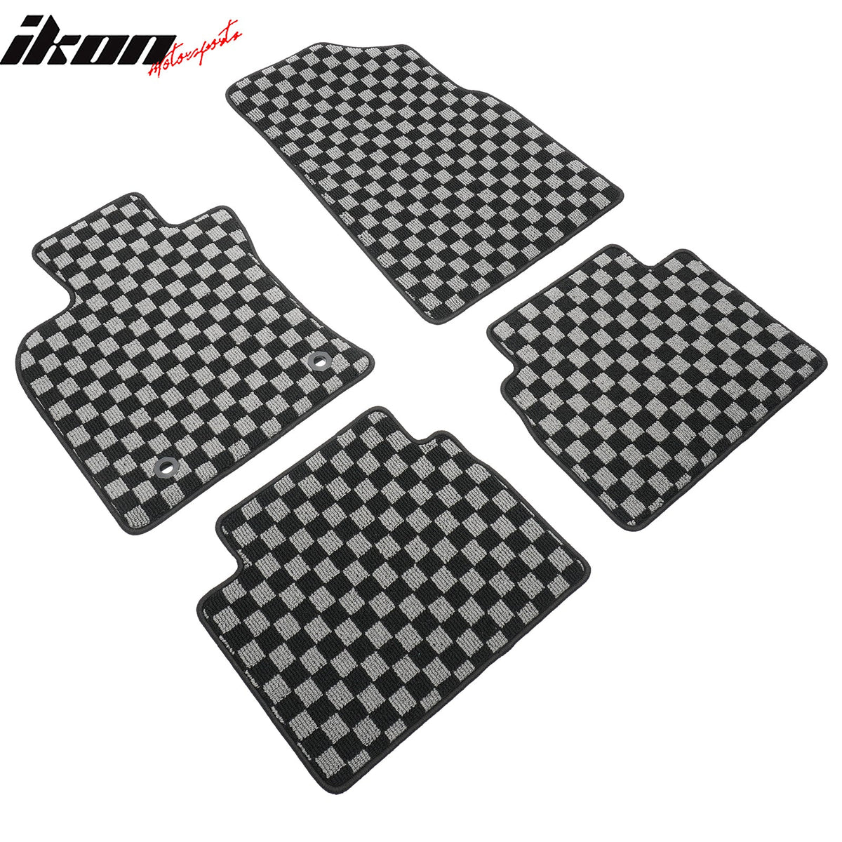 2018-2024 Toyota Camry Floor Mat Carpet Black Gray Plaid Polypropylene