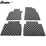 2018-2024 Toyota Camry Floor Mat Carpet Black Gray Plaid Polypropylene