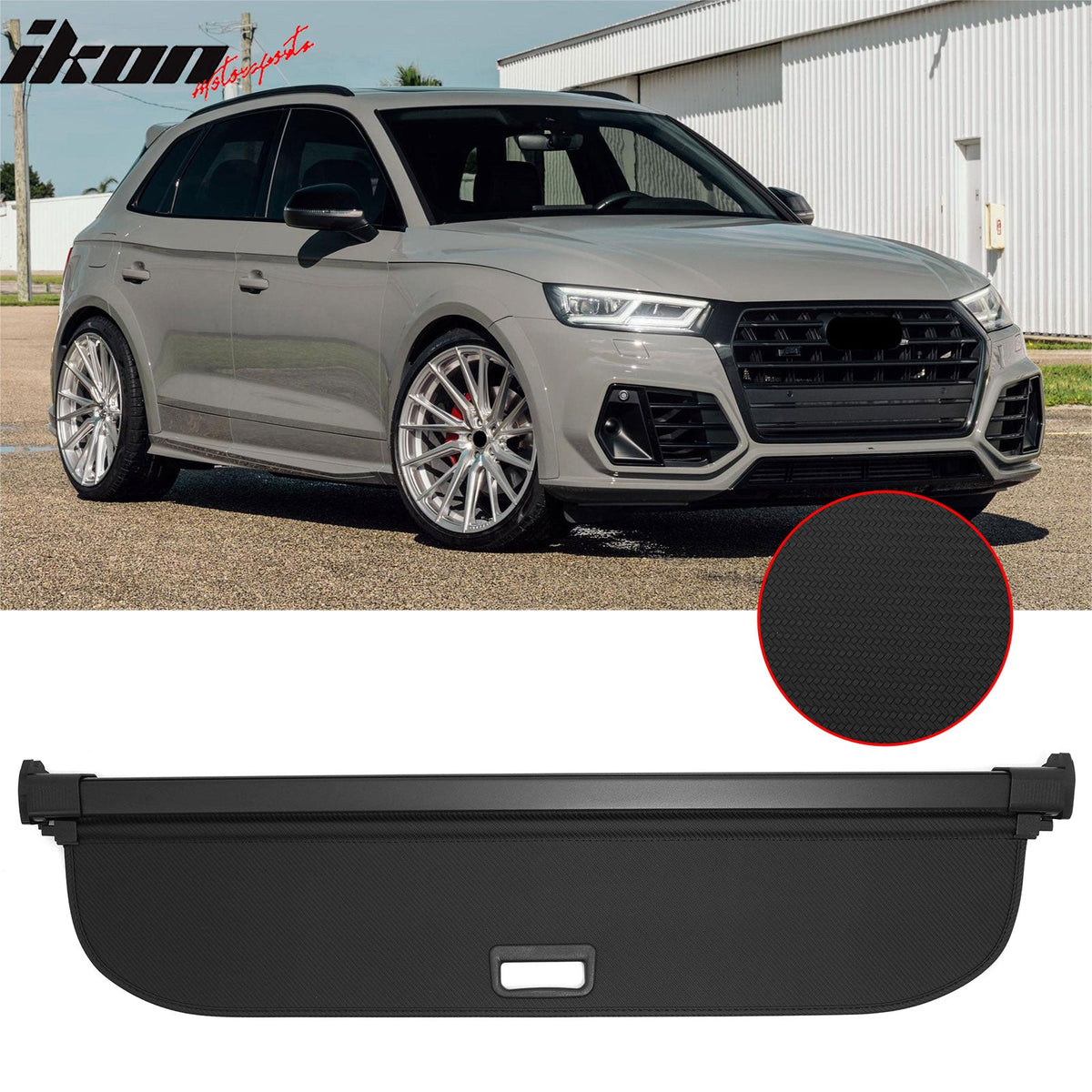 Cargo Cover for Audi Q5 & SQ5 2018-2024 Flip Cover Carbon Fiber Texture