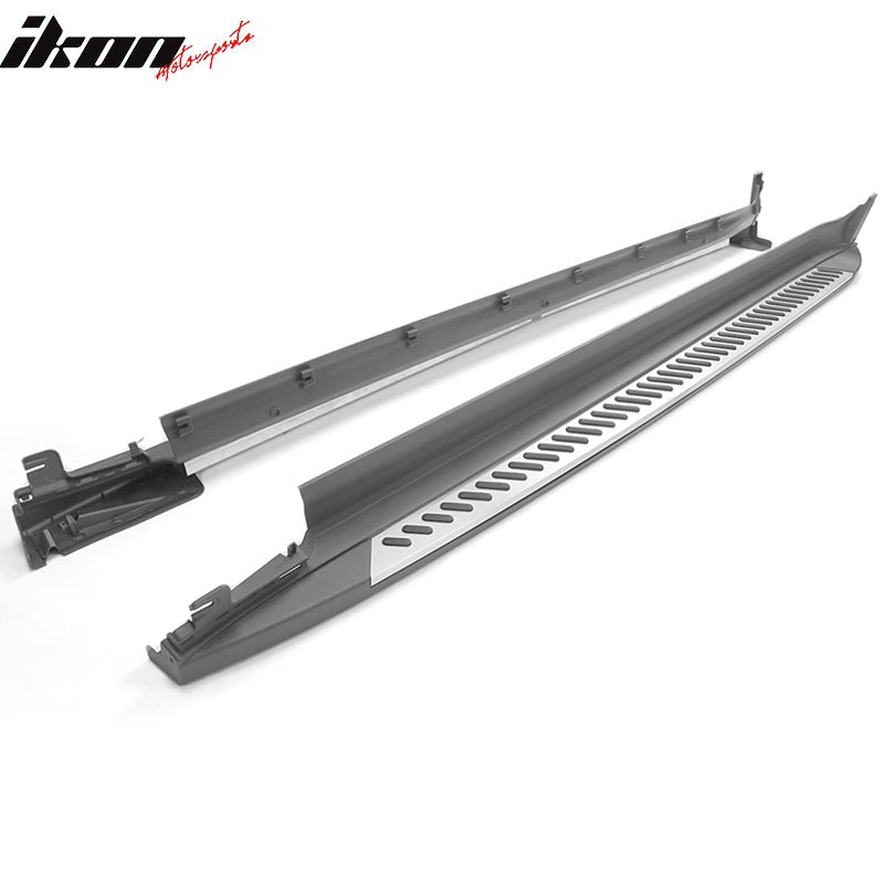 2018-2024 BMW X3 G01 Black Silver Running Boards Side Step Bars Pair