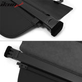 Rear Cargo Cover for Volkswagen Tiguan 2018-2024 Carbon Fiber Texture
