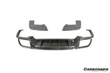 2018–2026 Porsche Cayenne 9Y0 9YB Autoclaved Carbon Fiber Rear Diffuser Carbonado (KT)  Fits: All Cayenne  Cayenne Coupé Full Range