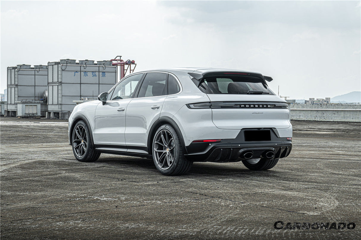 2018-2026 Porsche 9Y0 9Y3 Cayenne SUV and Coupe Convert TurboGT Style Rear Bumper With Exhaust Adapter Pipe | Fits S, E-Hybrid