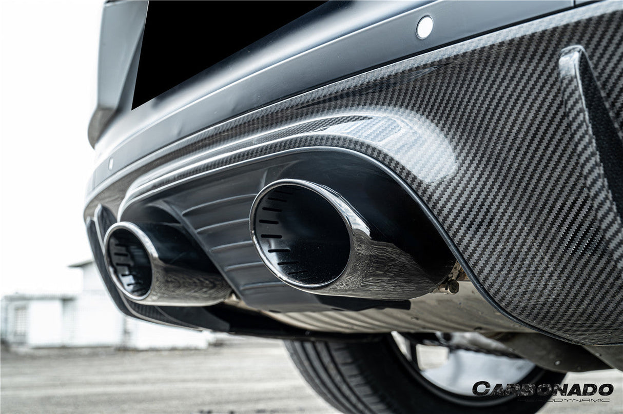 2018-2026 Porsche 9Y0 9Y3 Cayenne SUV and Coupe Convert TurboGT Style Rear Bumper With Exhaust Adapter Pipe | Fits S, E-Hybrid