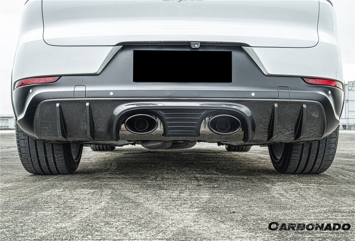 2018-2026 Porsche 9Y0 9Y3 Cayenne SUV and Coupe Convert TurboGT Style Rear Bumper With Exhaust Adapter Pipe | Fits S, E-Hybrid