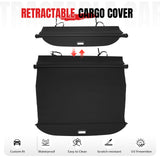 Rear Trunk Cargo Cover for Volkswagen Atlas 2018-2026 Carbon Fiber Texture