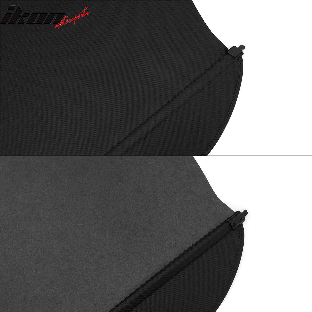 Rear Trunk Cargo Cover for Volkswagen Atlas 2018-2026 Carbon Fiber Texture