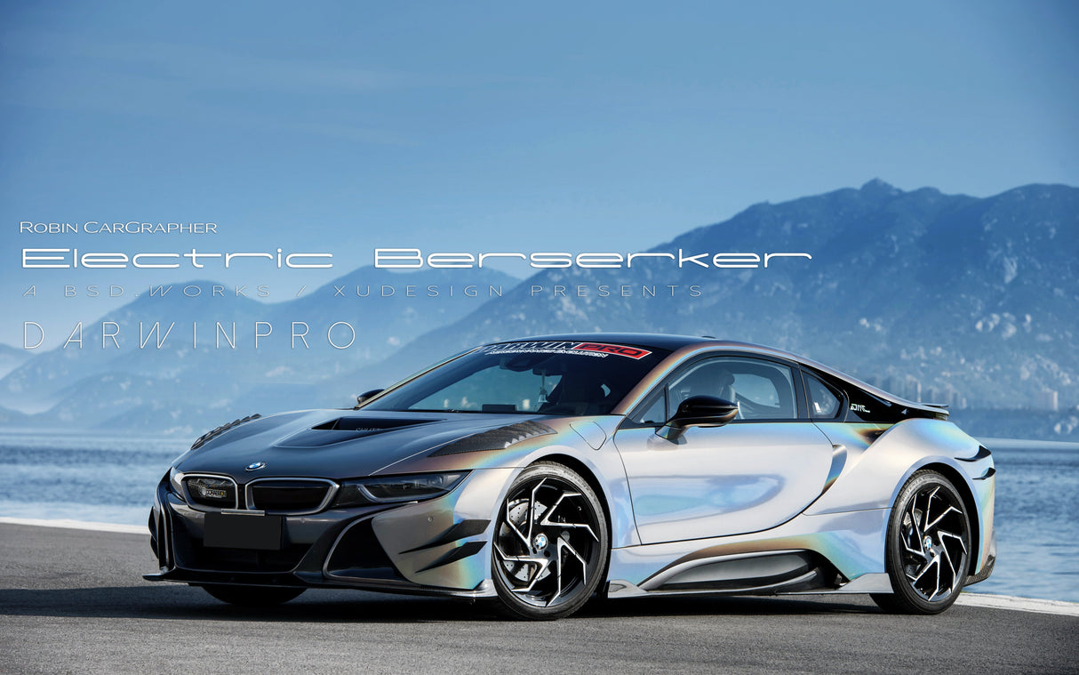 2014-2020 BMW i8 BZK Carbon Fiber Front Lip Splitter